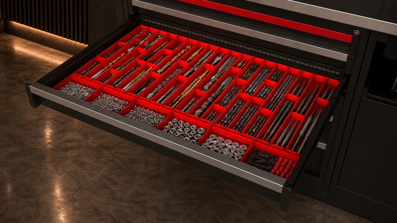 Exorya divider configurations for drawers